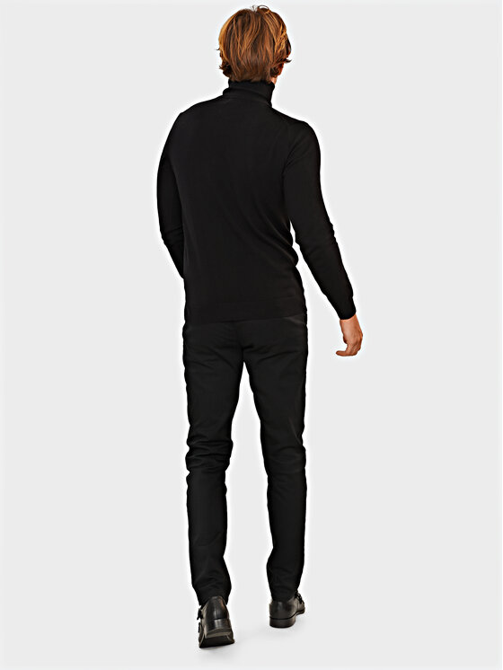Evenemen Evenemen Sweter Golf Czarny Slim Fit