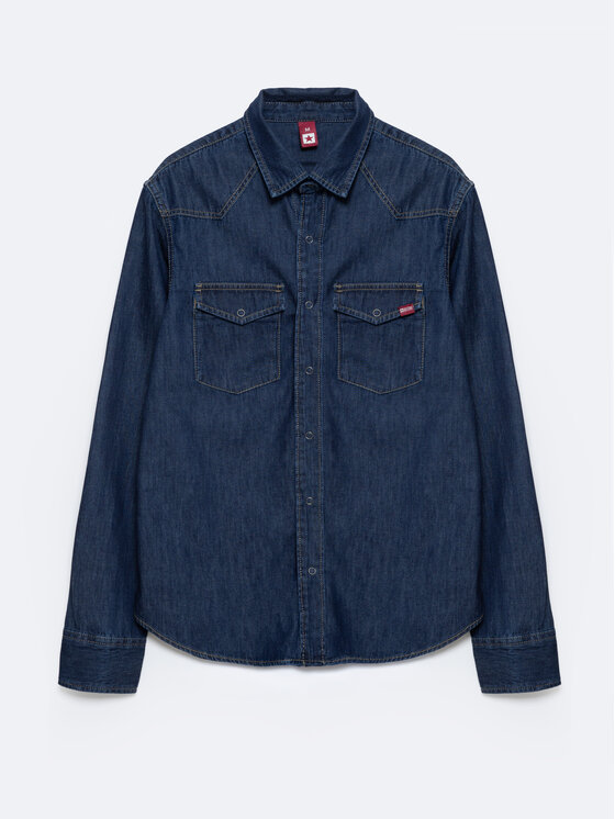 BIG STAR BIG STAR Koszula jeansowa CHUCK Granatowy Basic Fit