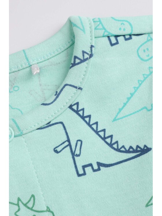 Coccodrillo Coccodrillo Pajac WC5404203PJS-031 Zielony Regular Fit