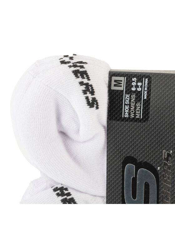 Skechers Skechers Skarpety krótkie 6pk Core Lowcut Md Socks Biały