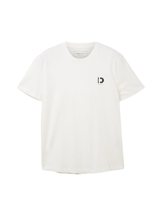 Tom Tailor Denim Tom Tailor Denim T-Shirt 1037205 Weiß Regular Fit
