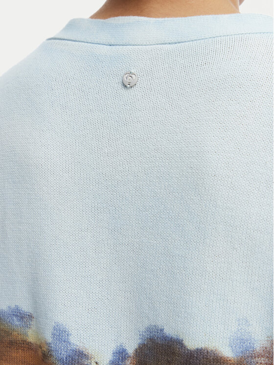 Desigual Desigual Cardigan Sun 26SWJF18 Azzurro chiaro Regular Fit