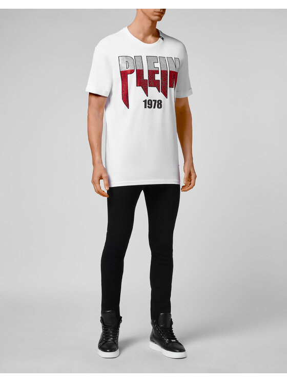 PHILIPP PLEIN PHILIPP PLEIN T-Shirt 7959 Biały Regular Fit