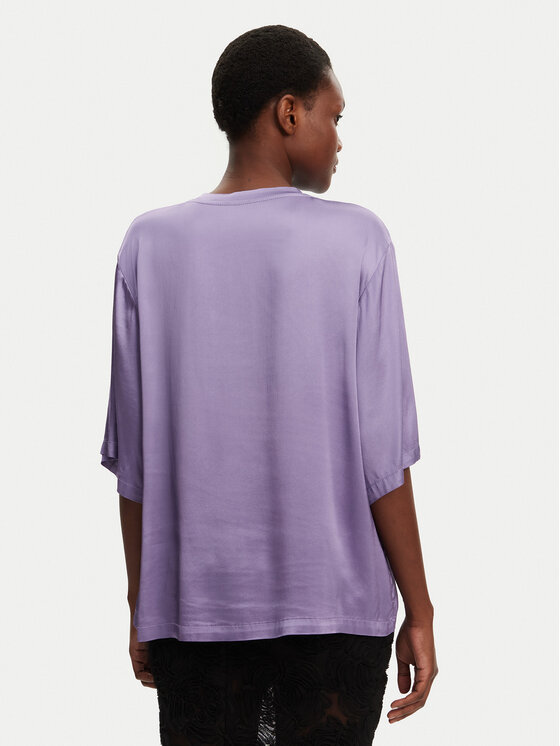 ViCOLO ViCOLO Μπλουζάκι TD0013 Μωβ Relaxed Fit