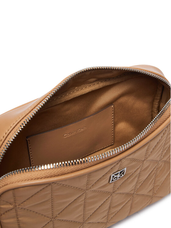Calvin Klein Calvin Klein Kabelka Emblem Aop Jacquard Bucket LV04F3648G Béžová
