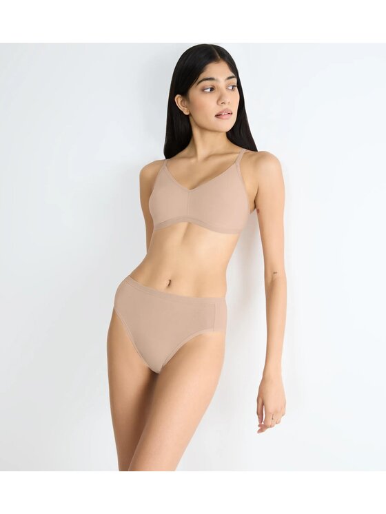 Triumph Triumph Figi klasyczne sloggi GO Daily Cotton Tai 3P Beżowy