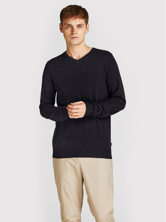 Jack&Jones Pulover Emil 12208365 Črna Regular Fit