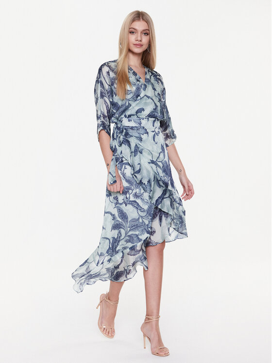 Guess Guess Vsakodnevna obleka W3RK52 WCWF2 Modra Regular Fit