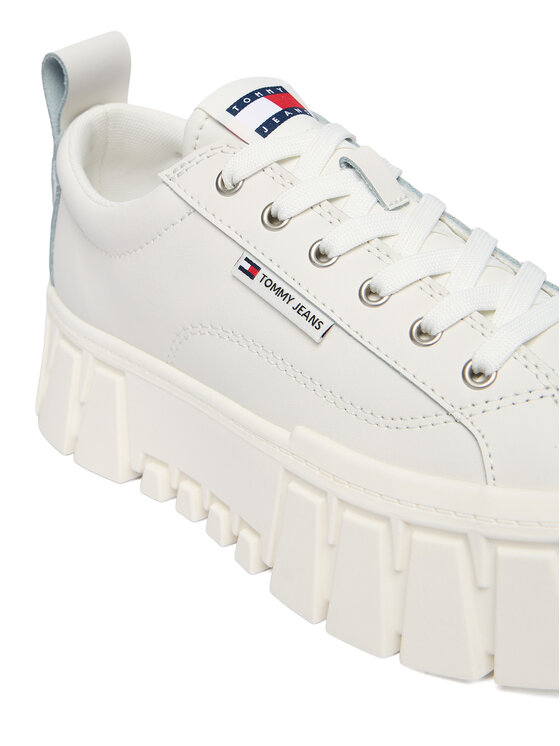 Tommy Jeans Tommy Jeans Sneakersy Tjw Vulc Flatform Leather EN0EN03008 Biały