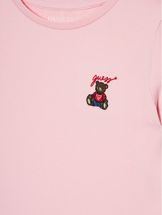 Guess Guess T-Shirt J5RI44 J1314 Różowy Regular Fit