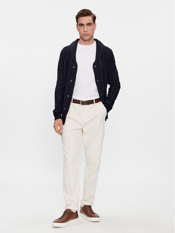 Brave Soul Brave Soul Kardigan MK-434TRACTATUS Granatowy Regular Fit