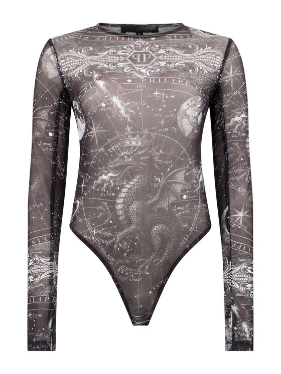 PHILIPP PLEIN PHILIPP PLEIN Body 31067 Nero Skin Tight Fit
