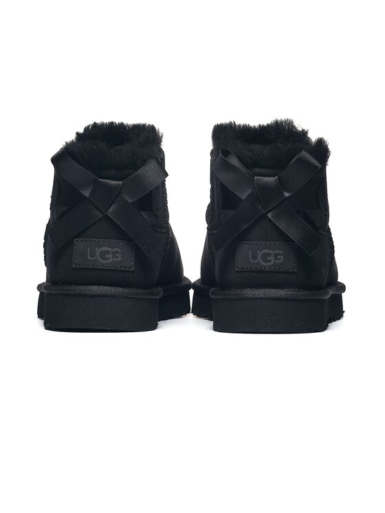 Ugg Ugg Botki Ultra Mini Bailey Bow 1185491-BLK Czarny