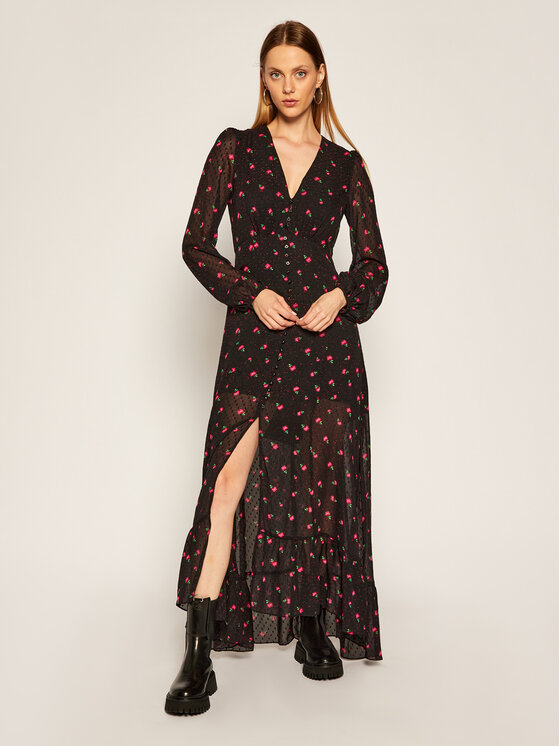 Guess Guess Kasdieninė suknelė Dashamira W0BK90 WDDB0 Juoda Regular Fit