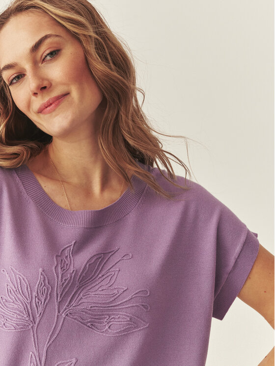 TATUUM Tatuum Bluzka SUFIF Fioletowy Loose Fit