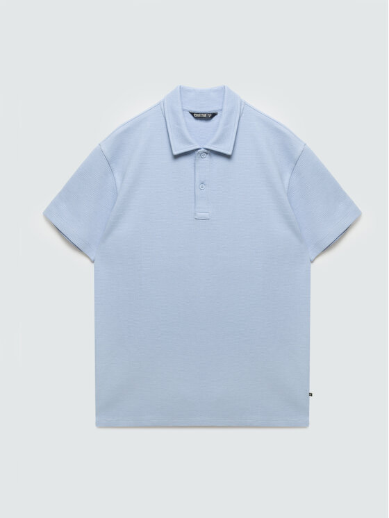 BIG STAR BIG STAR Polo NISSER Niebieski Basic Fit