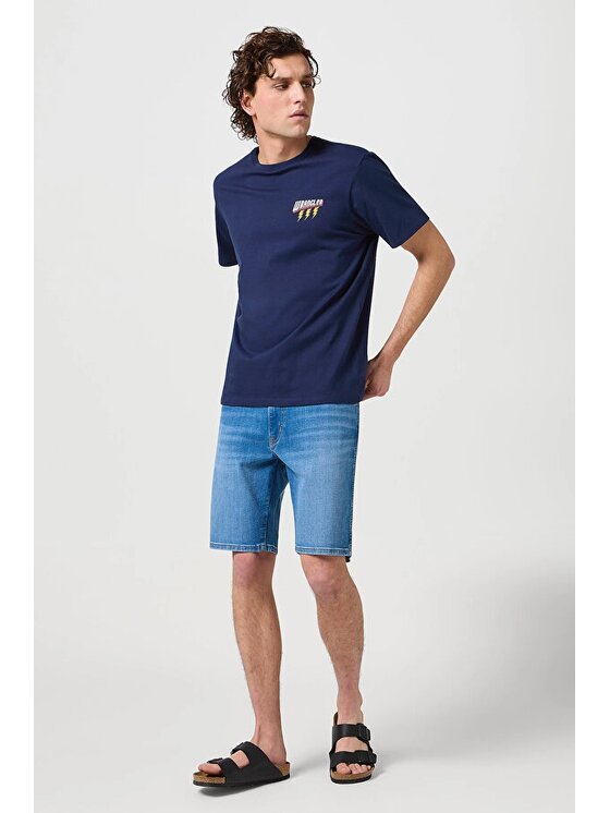 Wrangler Wrangler Pantaloncini di jeans TEXAS SHORTS Blu Regular Fit