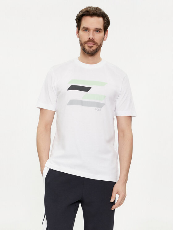 Boss T-Shirt 50513005 Weiß Regular Fit | Modivo.de
