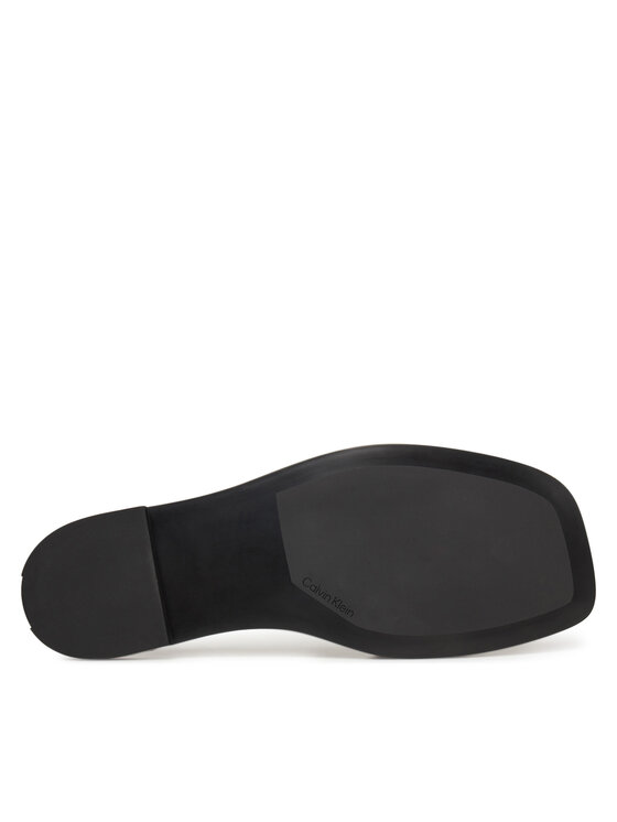 Calvin Klein Calvin Klein Natikači Flat Slide W/Ck Hw Big - Lth HW0HW02482 Rjava