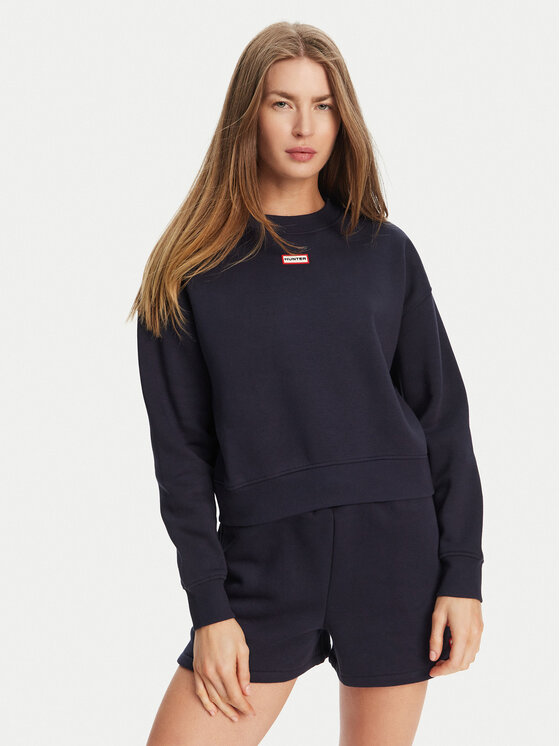 Hunter Hunter Bluză Tina HARW0042242 Bleumarin Cropped Fit