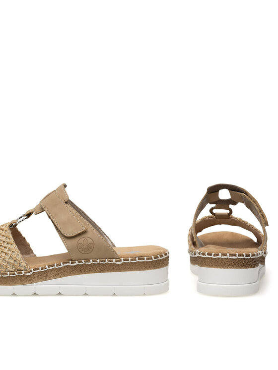 Rieker Rieker Pantoletten V1243-60 Beige