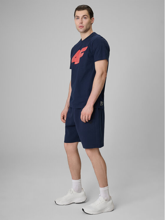 4F 4F Szorty sportowe COMMERCIAL 3 Granatowy Regular Fit