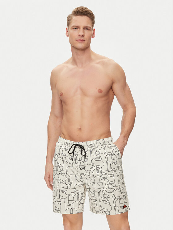 Ellesse Ellesse Plaukimo šortai Darrall Swim SHV20114 Écru Regular Fit