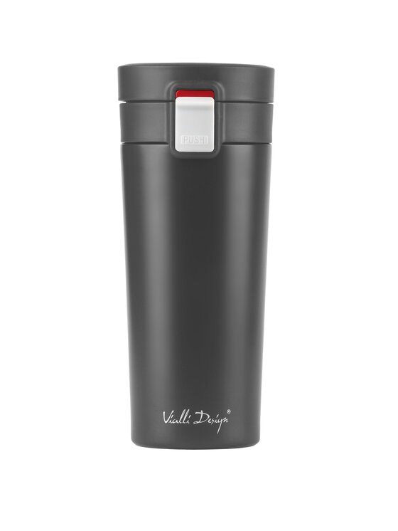Vialli Design Vialli Design Kubek termiczny KUBEK TERMICZNY 400ML FUORI GRAFITOWY 7671 Szary