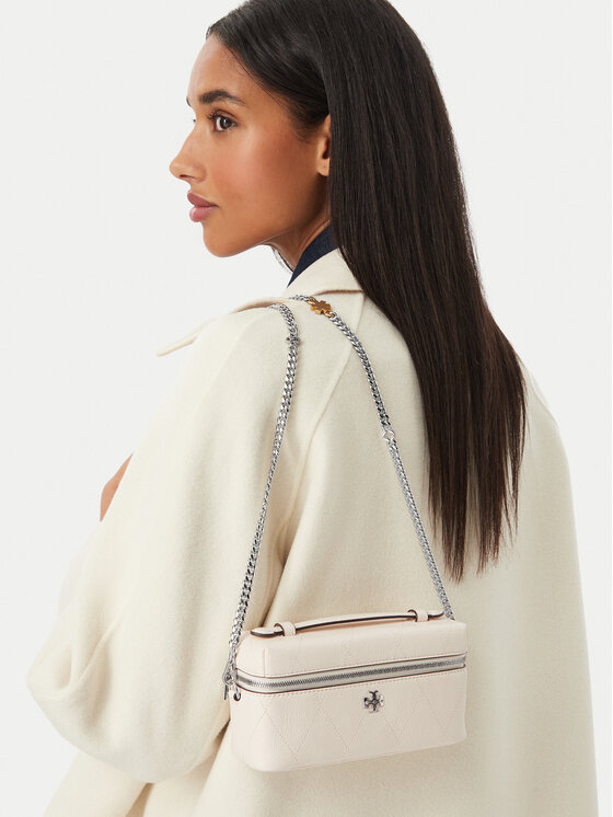 Tory Burch Ročna torba Charlie 186038 Kremna