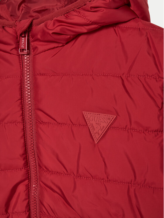 Guess Guess Kurtka puchowa H4BJ10 WCFM0 Czerwony Regular Fit