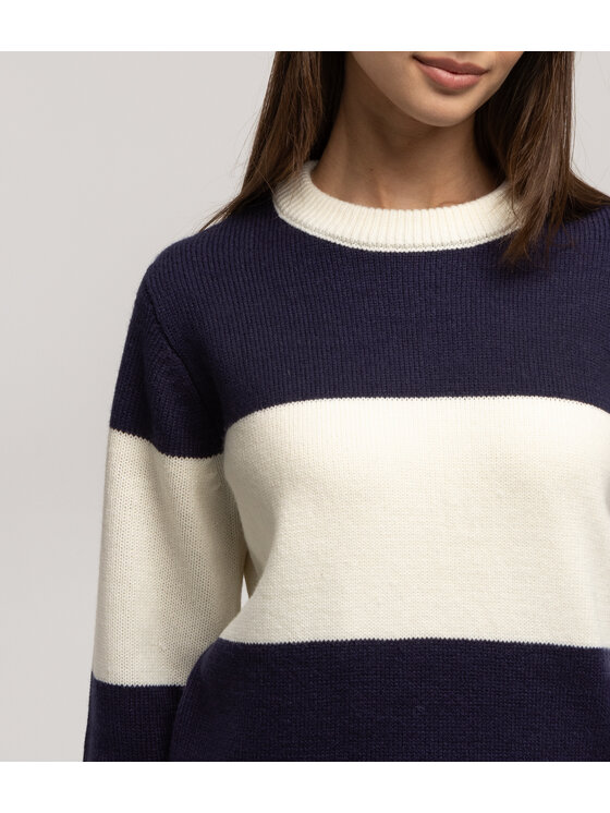 Lee Cooper Lee Cooper Sweter ELISA 8515 Granatowy Regular Fit