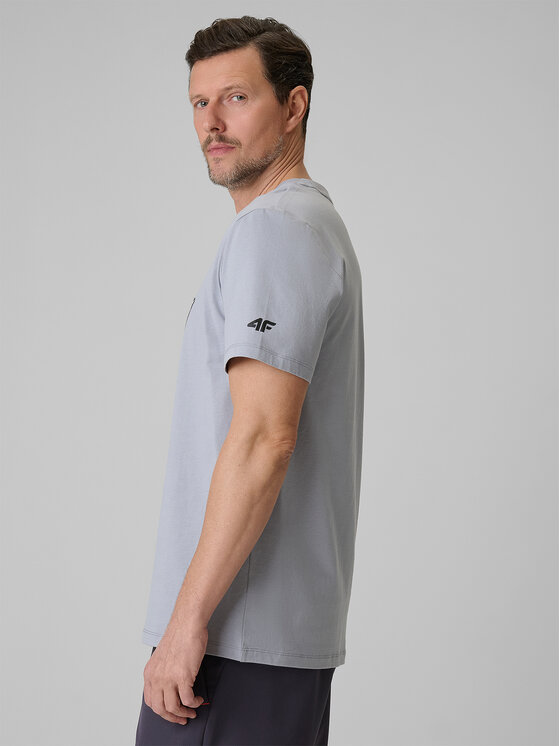 4F 4F T-Shirt CITY Szary jasny Regular Fit
