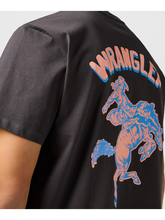 Wrangler Wrangler T-Shirt 112362909 Czarny Regular Fit