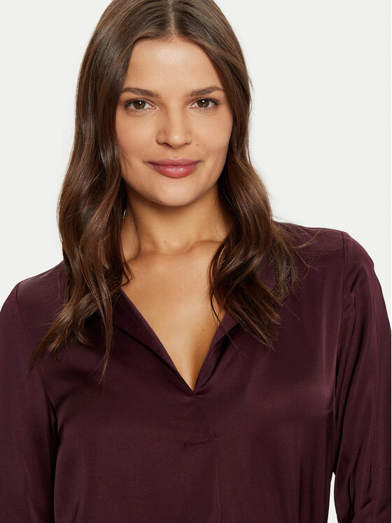 TATUUM Tatuum Bluzka Meryl T2422.046B Bordowy Relaxed Fit