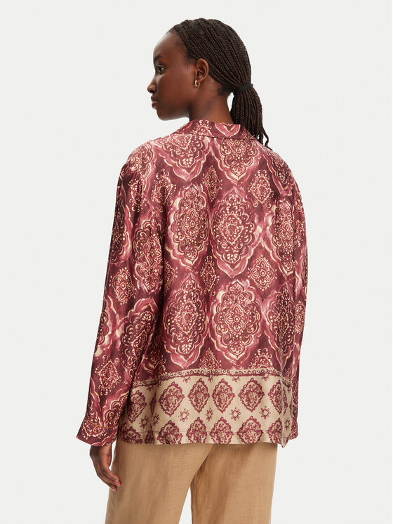 ViCOLO ViCOLO Košulja TD0378 Tamnocrvena Relaxed Fit