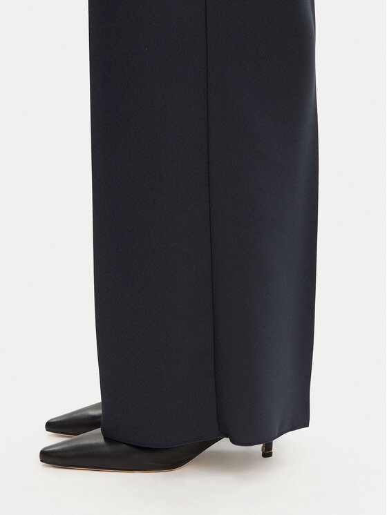 MAX&Co. MAX&Co. Hlače iz tkanine Nantes 2518131034200 Mornarsko modra Regular Fit