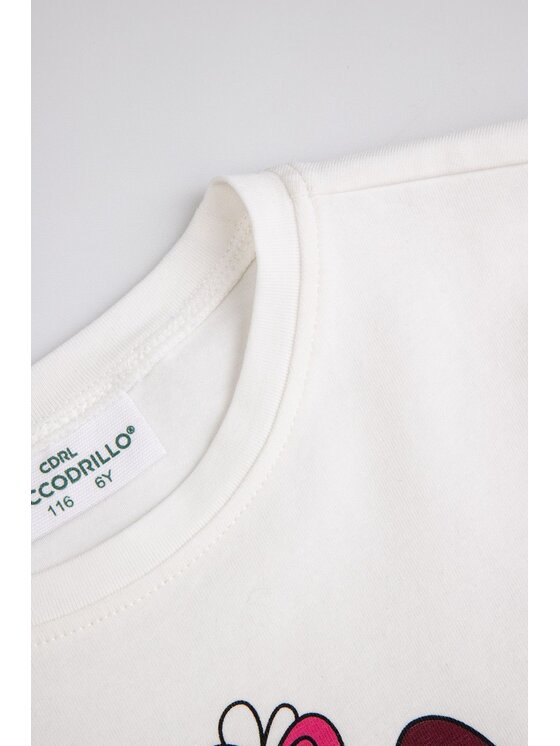 Coccodrillo Coccodrillo S dlouhým rukávem ZC6143102AGK-003 Krémová Regular Fit