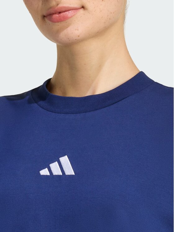 adidas adidas Sukienka codzienna ESSENTIALS 3-STRIPES TEE Niebieski Loose Fit