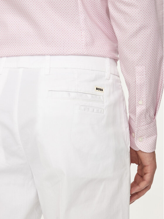 BOSS Boss Pantaloni chino Kaiton 50505392 Bianco Slim Fit