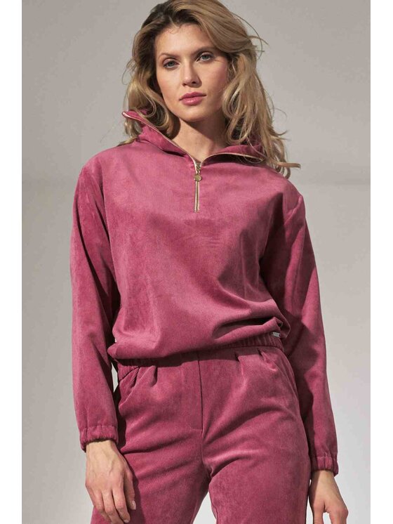 FIGL FIGL Bluza M741 Różowy Loose Fit