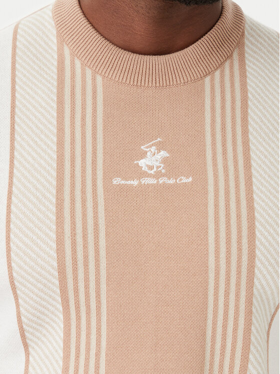 Beverly Hills Polo Club Beverly Hills Polo Club T-Shirt M7611-HR Dunkelbeige Regular Fit