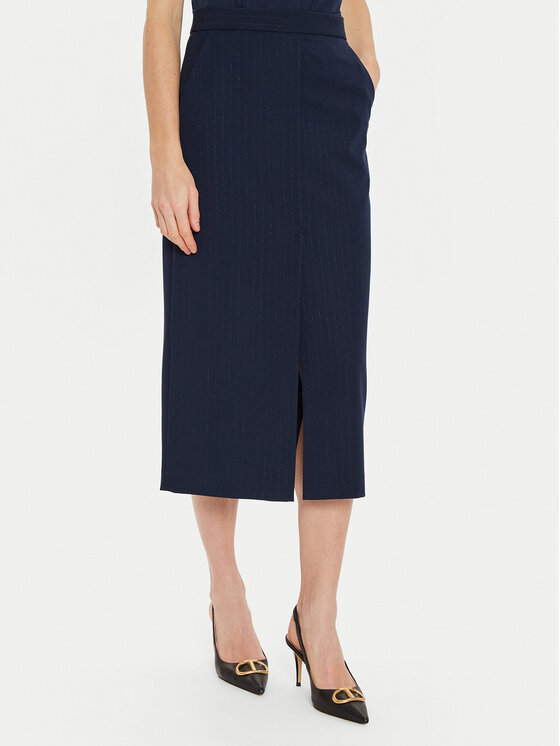 TWINSET TWINSET Fustă tip creion 242TP2153 Bleumarin Regular Fit