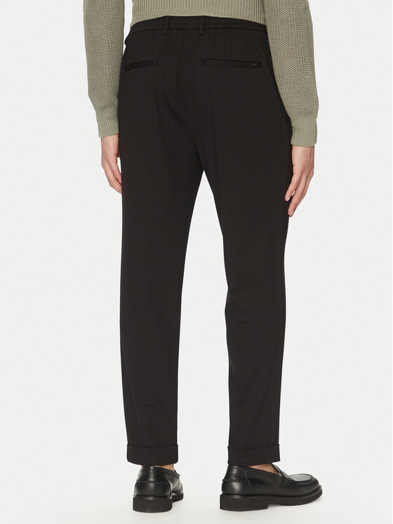 Liu Jo Liu Jo Bavlnené nohavice QA5080 J4776 Čierna Regular Fit
