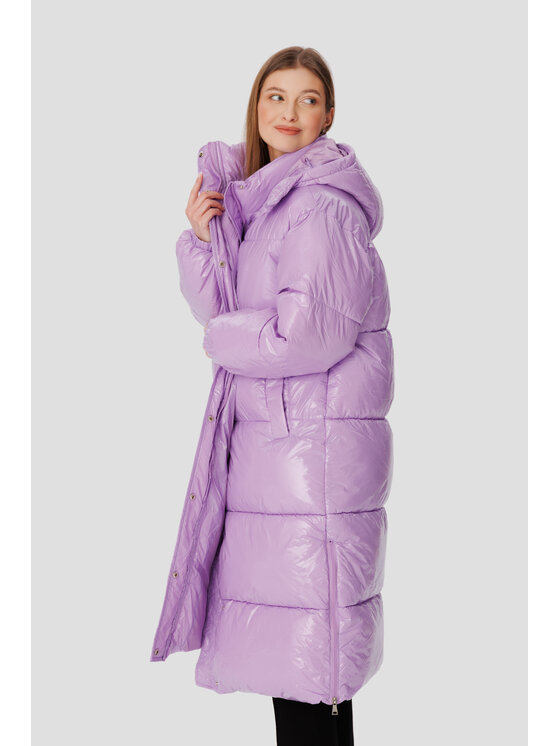 LAURELLA LAURELLA Kabát 9TU002 Fialová Regular Fit