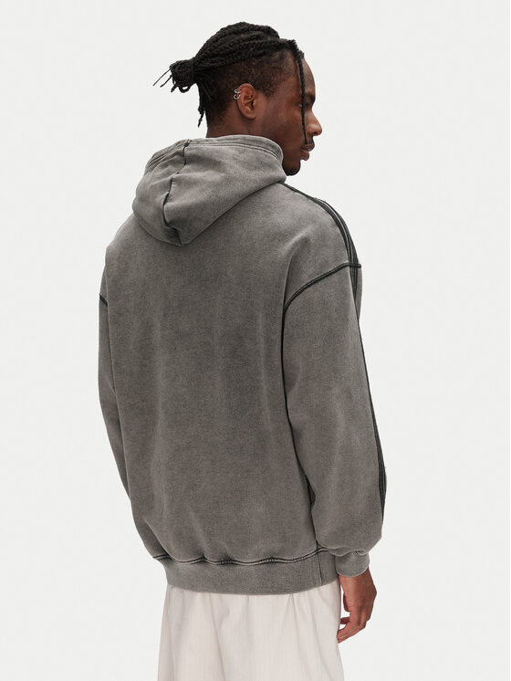 adidas adidas Pulóver Premium Essentials Retro JD0245 Szürke Loose Fit
