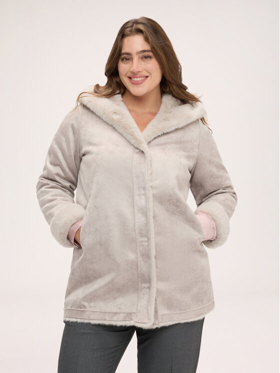 Fiorella Rubino Fiorella Rubino Cappotto invernale F062T001614N013 Grigio Regular Fit