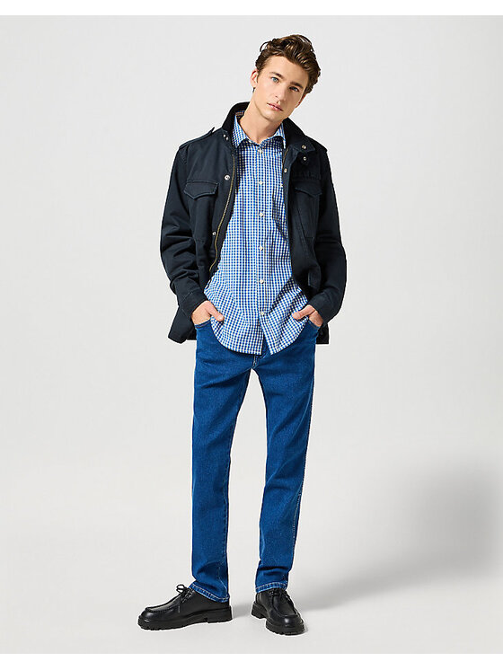 Wrangler Wrangler Jeansy TEXAS SLIM Niebieski Slim Fit