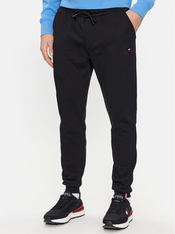 Tommy Hilfiger Tommy Hilfiger Παντελόνι φόρμας Badge MW0MW34209 Μαύρο Regular Fit