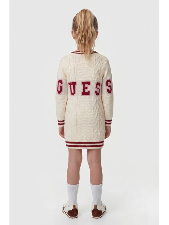 Guess Kids Guess Kids Sukienka codzienna 180746 Beżowy Classic Fit