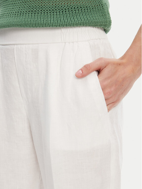 United Colors Of Benetton United Colors Of Benetton Παντελόνι υφασμάτινο 4AGH558X5 Εκρού Straight Fit